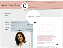 Tablet Screenshot of ceciliacavalierifranca.com.br